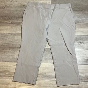 Ann Taylor Women’s Gray Cropped Pants Size 16 Workwear Curvy Business Casual